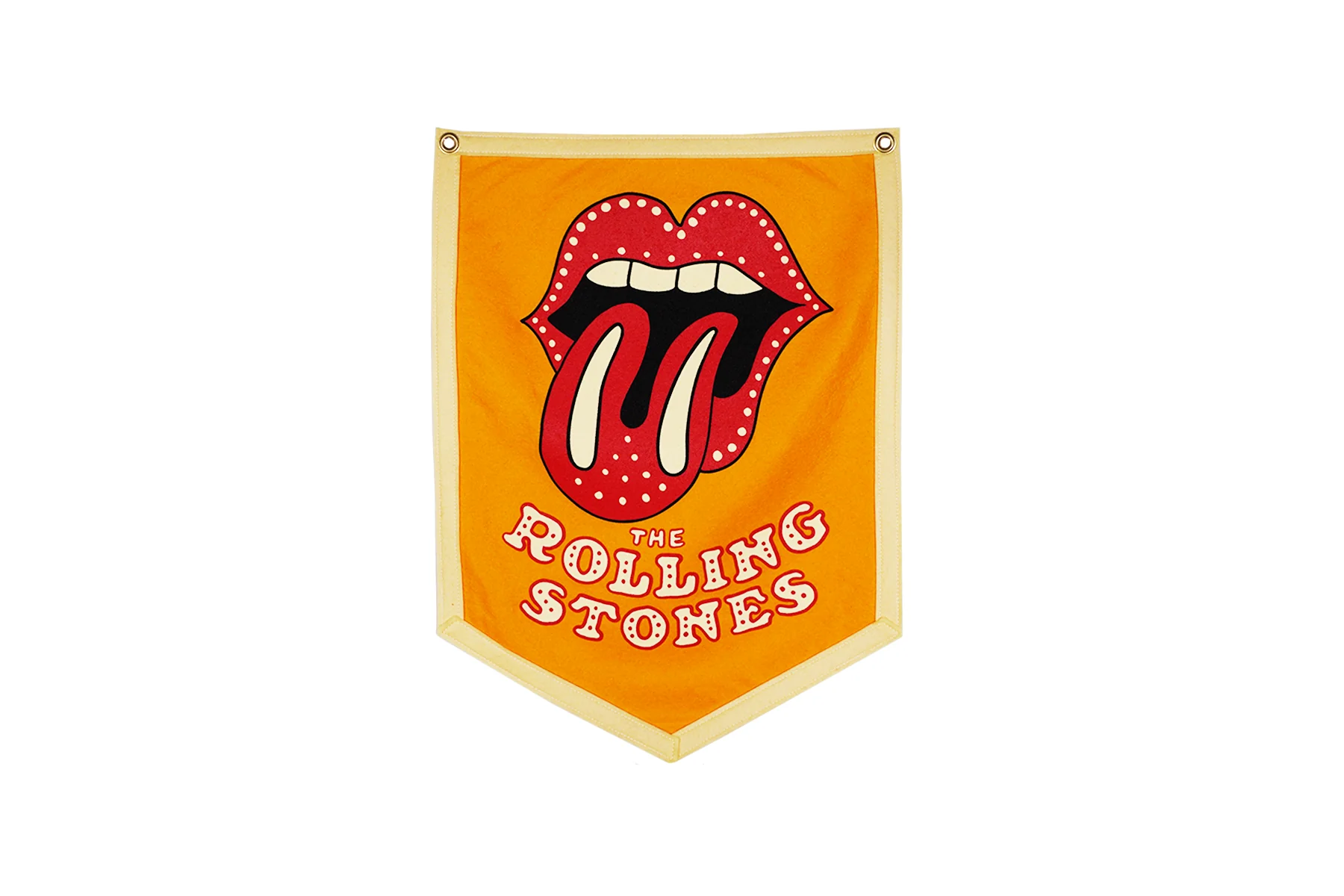 Rolling Stones Gold Camp Flag